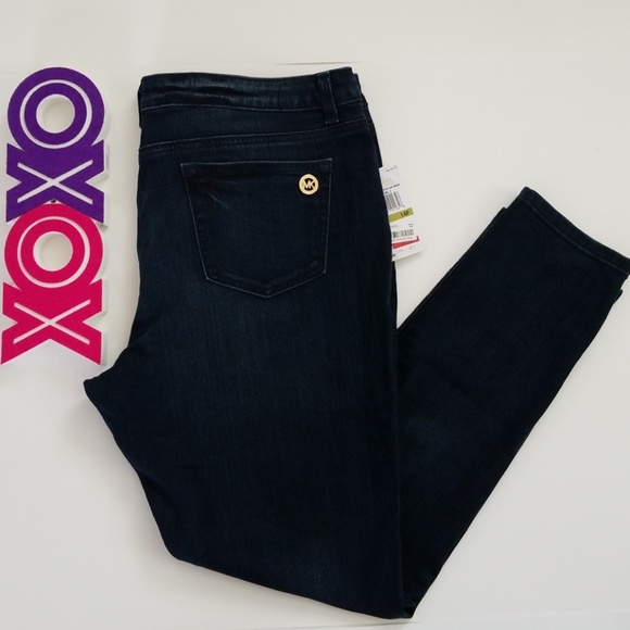 MICHAEL Michael Kors Denim - MICHAEL KORS petite super stretch skinny 14P